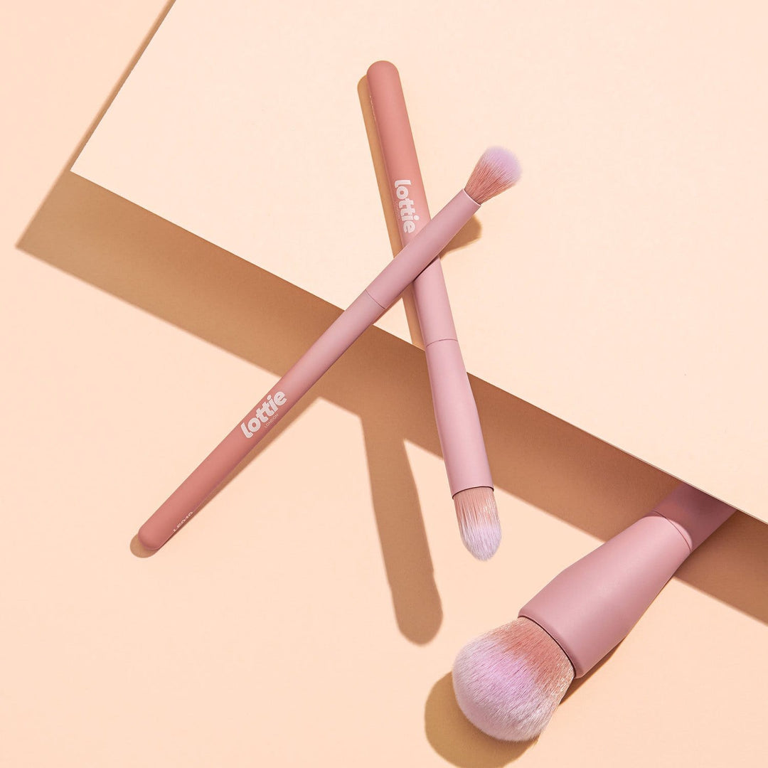 Lottie London 5 Piece Essential Makeup Brush Set Synthetic