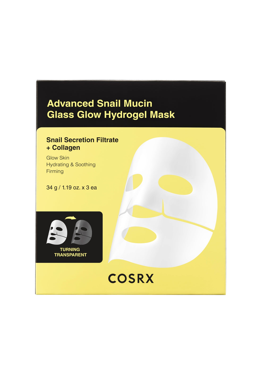 COSRX Advanced Snail Mucin Glass Glow Hydrogel Sheet Mask