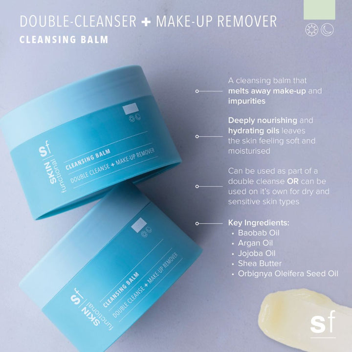 SKIN Functional Double Cleanse + Makeup Remover Cleansing Balm 100ml