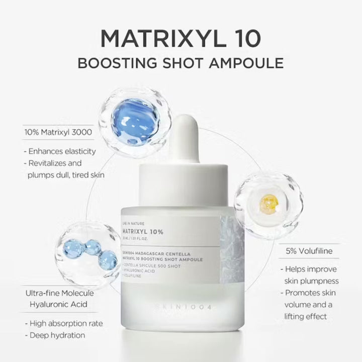SKIN1004 Madagascar Centella Matrixyl 10 Boosting Shot Ampoule 30ml