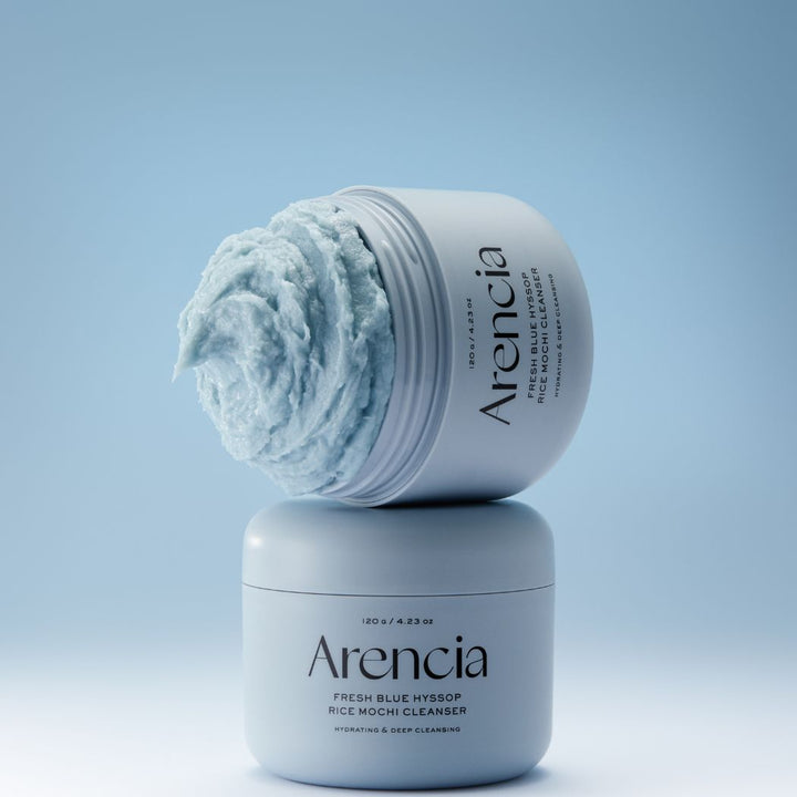 Arencia Fresh Blue Hyssop Rice Mochi Cleanser 120g