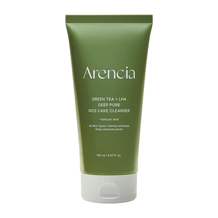 Arencia Green Tea + LHA Deep Pore Rice Cake Cleanser 150g