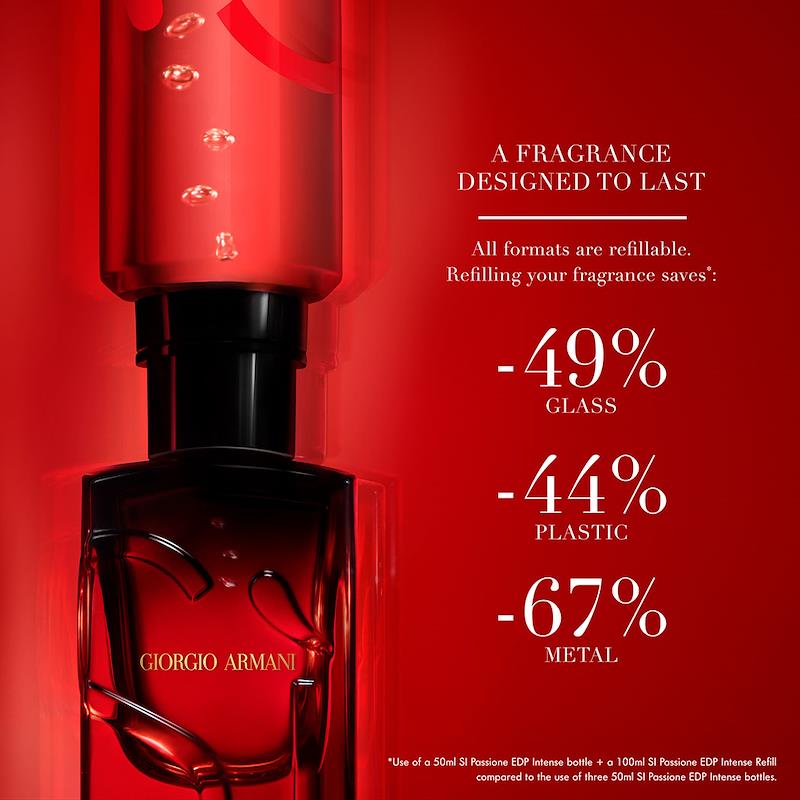 Armani Si Passione EDP Intense Refill Fragrance 100ml Bottle