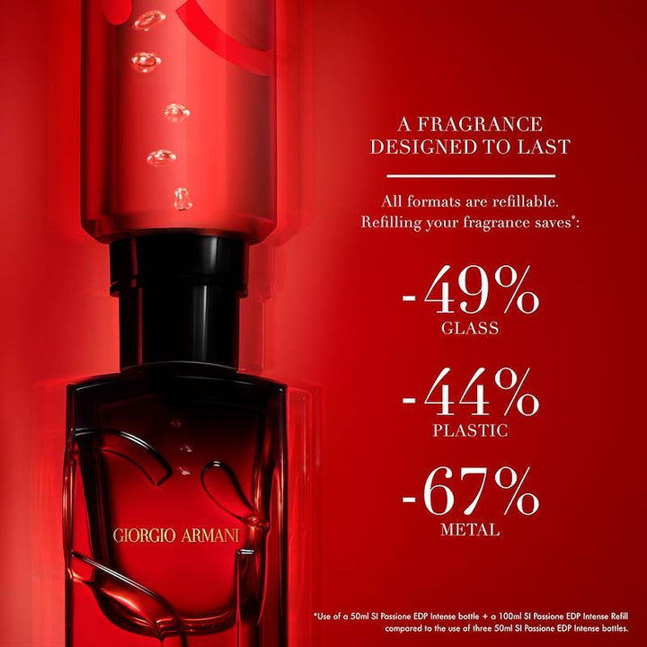 Armani Si Passione EDP Intense Refill Fragrance 100ml Bottle