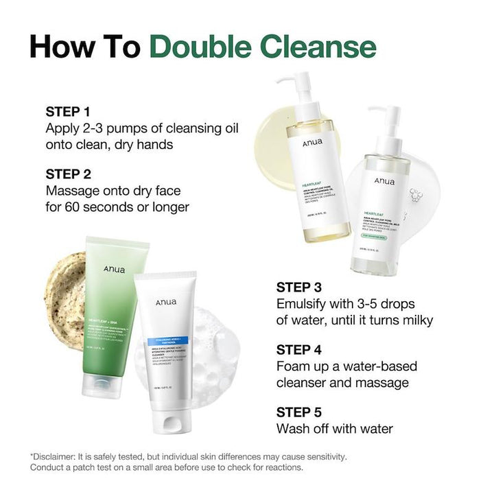 Anua Heartleaf Pore Control Cleansing Oil 200ml Gentle Face Cleanser