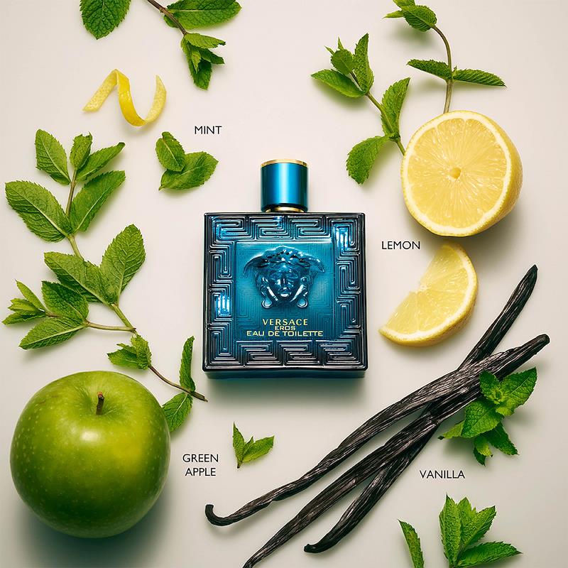 Versace Eros Eau de Parfum With Fresh Mint and Lemon Zest