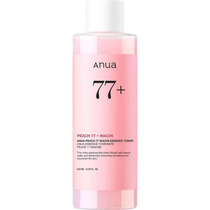 Anua Peach 77+ Niacin Essence Toner 250ml Brightening Facial Treatment