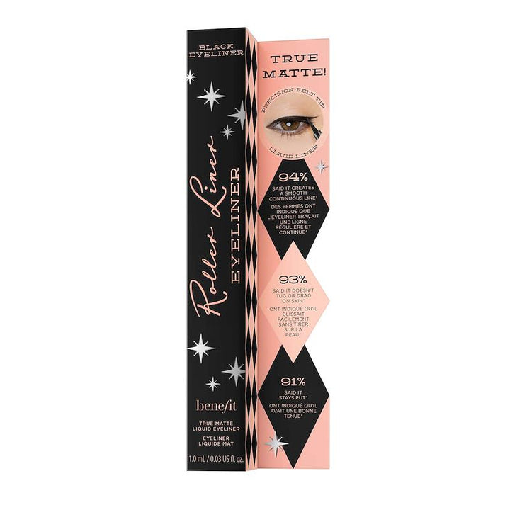 Benefit Roller Liner Matte Liquid Eyeliner Precision Felt Tip Black A1