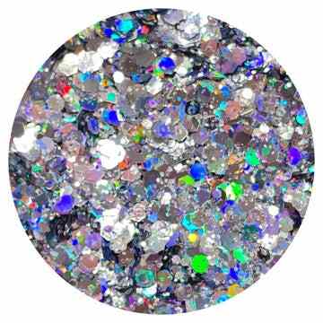 DreamSQNS Twinkle Twinkle Holographic Silver Glitter For Face And Body