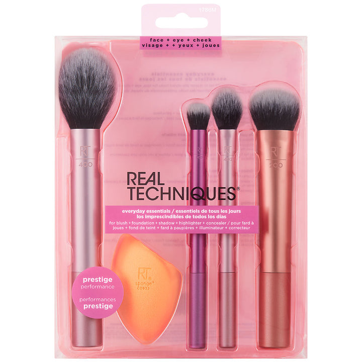 Real Techniques Everyday Essential Multitasking Makeup Brush Set 5 Piece