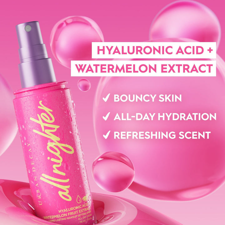 Urban Decay All Nighter Hyaluronic Setting Spray Dewy Finish